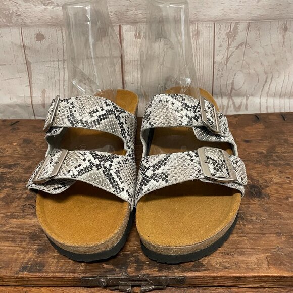 Naot Santa Barbara Snakeprint Slide Sandals New! - Picture 4 of 10